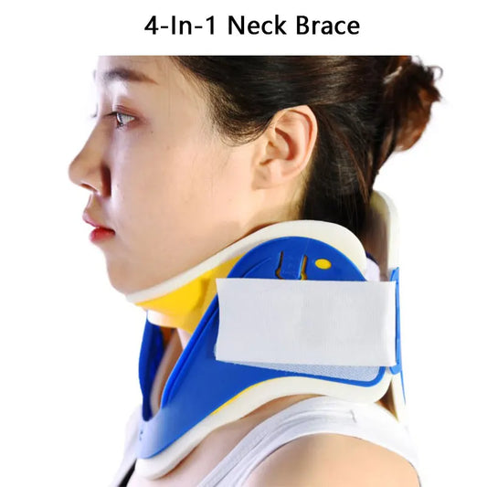 4 Levels Neck Collar Cervical Traction Therapy Support Brace Adjustable Stretcher Protection Body Massager