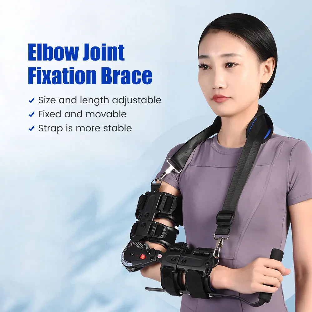 Adjustable Elbow Joint Fixed Brace Corrective Orthosis Activity Limitation Arm Fracture Protector Rehabilitation Support Bracket