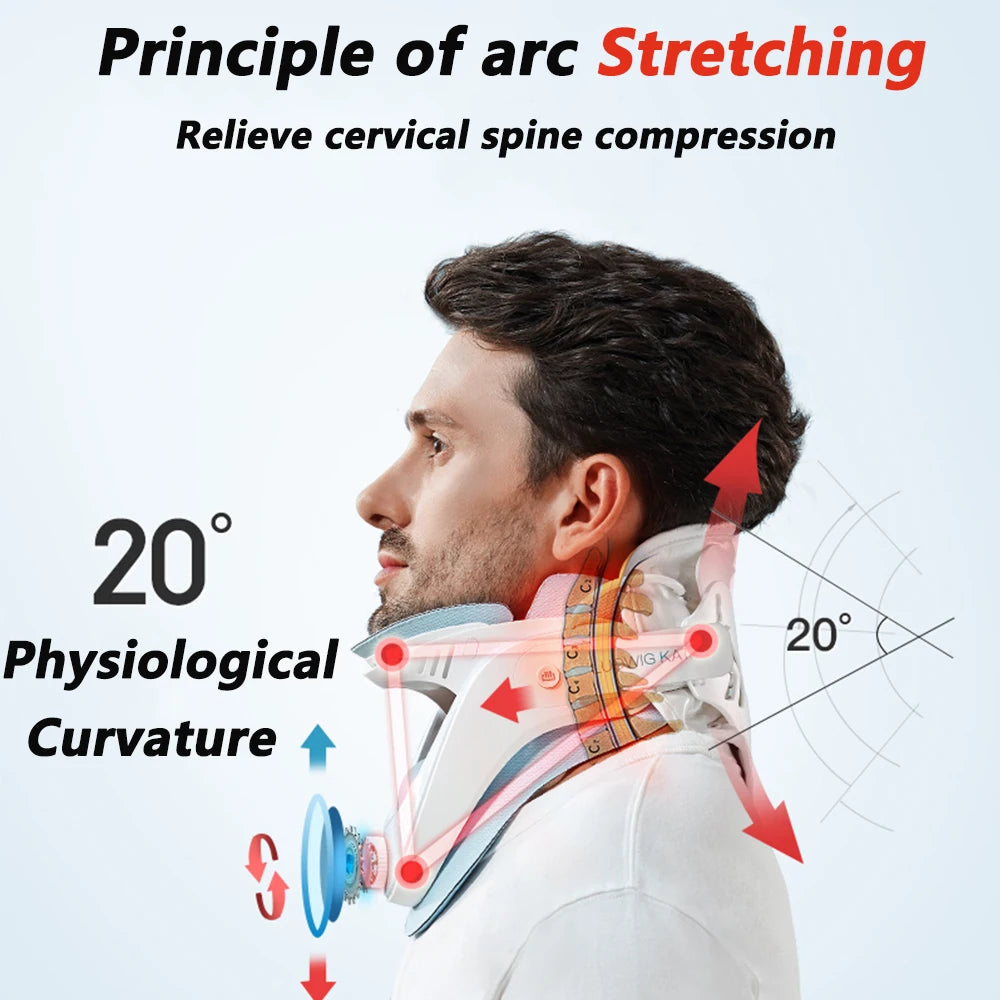 Wireless Neck  Cervical Traction Device Posture Corrector Cervical Collar Neck Braces Stretch Care Neck Massager Support