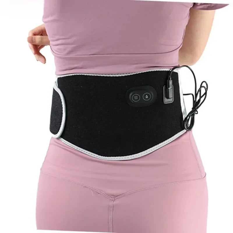 USB Electric Heating Warmer Hot Waist Lumbar Back Pad Belt Protector Brace Band Support Massager Anti Pain Relief Therapy Tool